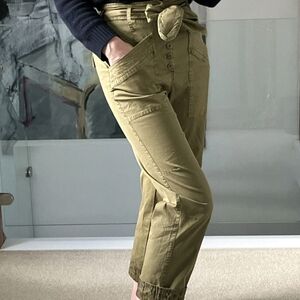 Anthropologie Rowan Olive Color Straight Leg Pants.  Size 0